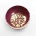 Handmade Himalayan singing bowl in seven colours, 7.8cm diameter percussion instrument for yoga and meditation