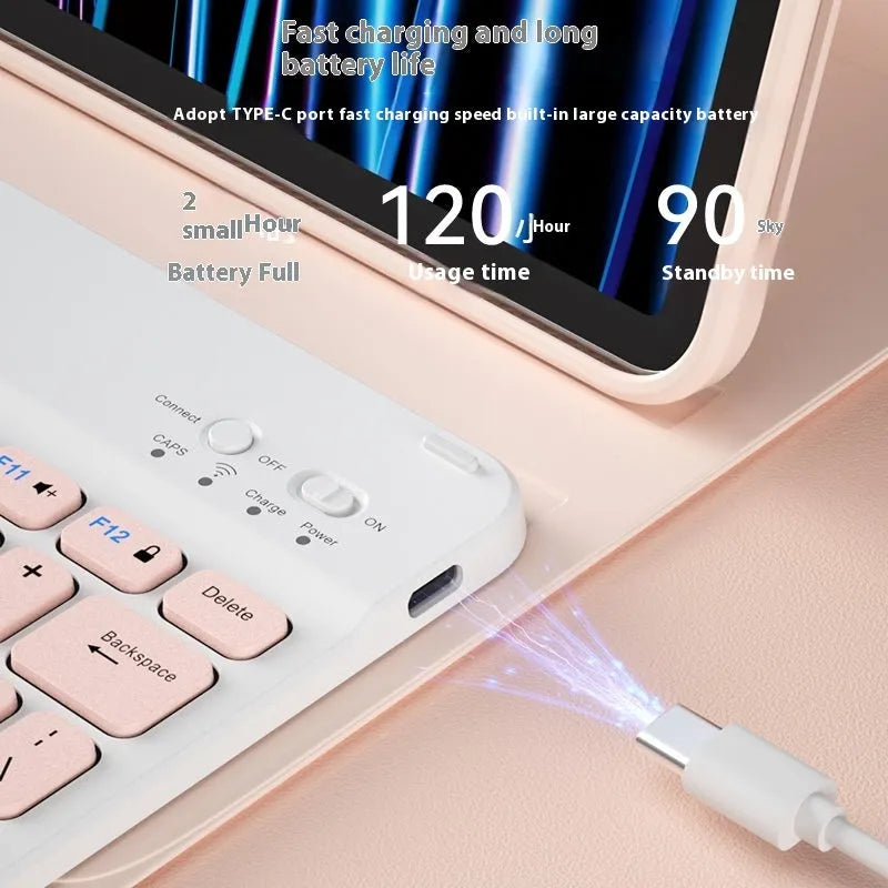 Bluetooth wireless keyboard for tablets and PCs in multiple colour options