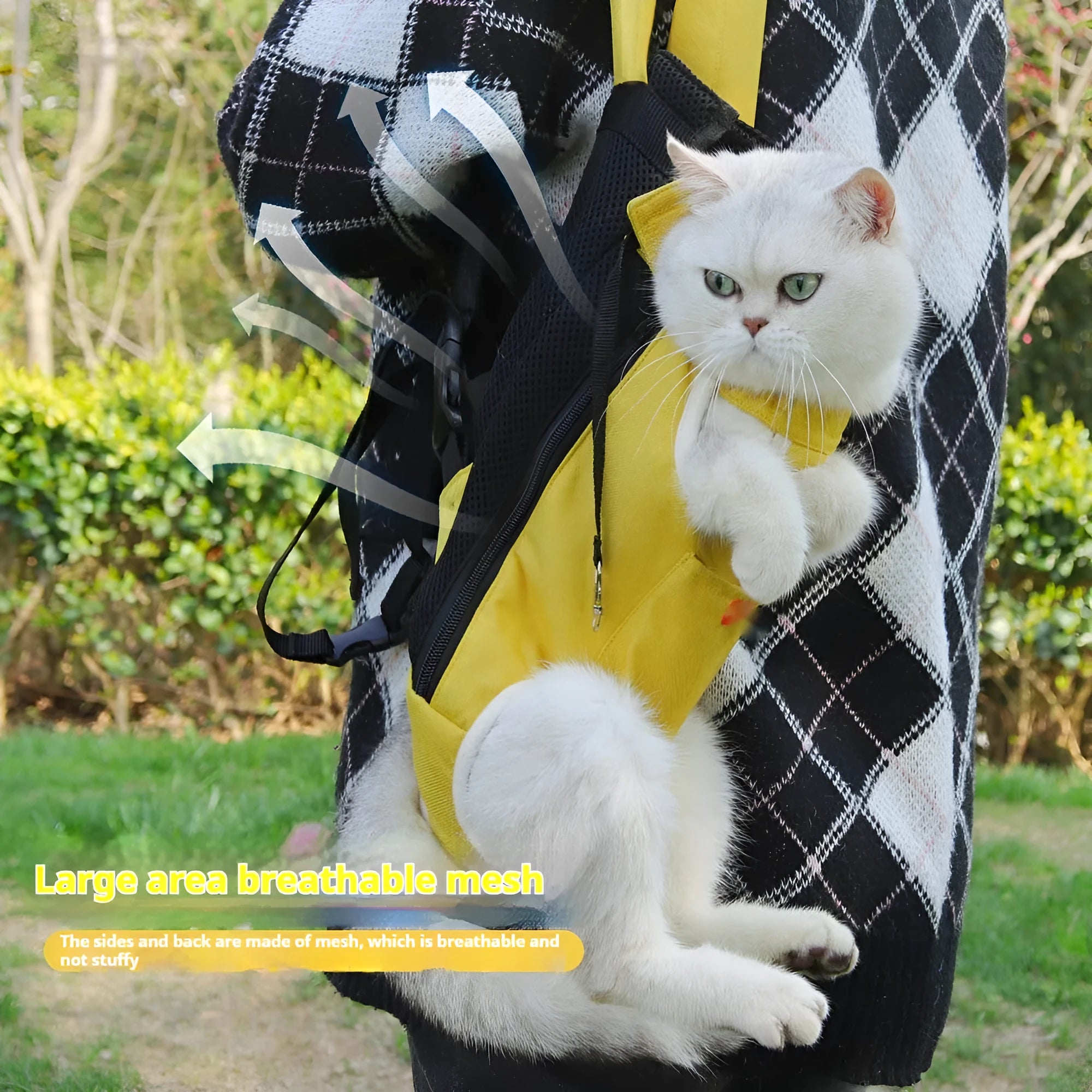 Open-head soft fabric pet carrier bag in solid colour for cats and dogs with shoulder strap