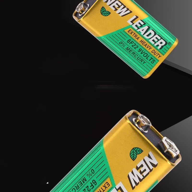 Xinlida 9V 6F22 alkaline battery on white background