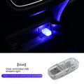 Atmosphere car USB multi-function ambience light with touch switch and RGB voice control in ABS material