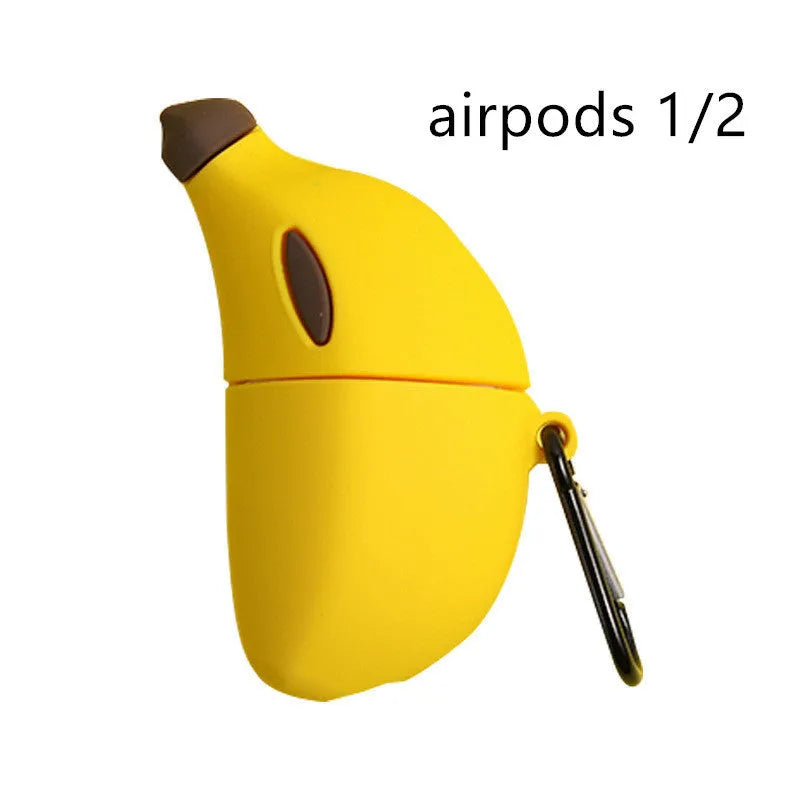 Yellow silicone protective case for Apple AirPods Pro and AirPods 3rd generation wireless headphones