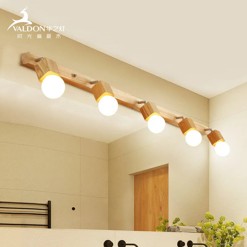 Mirror cabinet LED wall lamp 24cm with warm white and tricolour light options for bedroom use