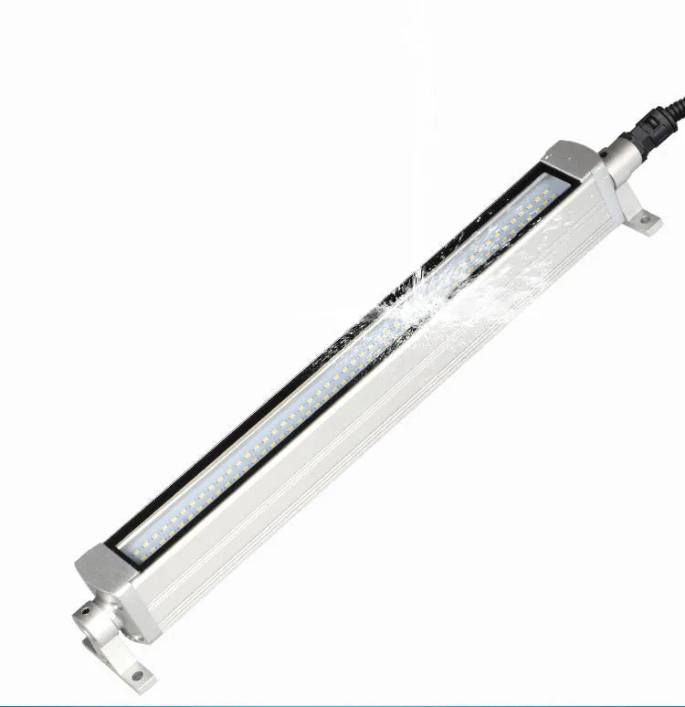CNC lathe LED explosion proof work light 1.2m IP68 with aluminium housing and tempered glass cover