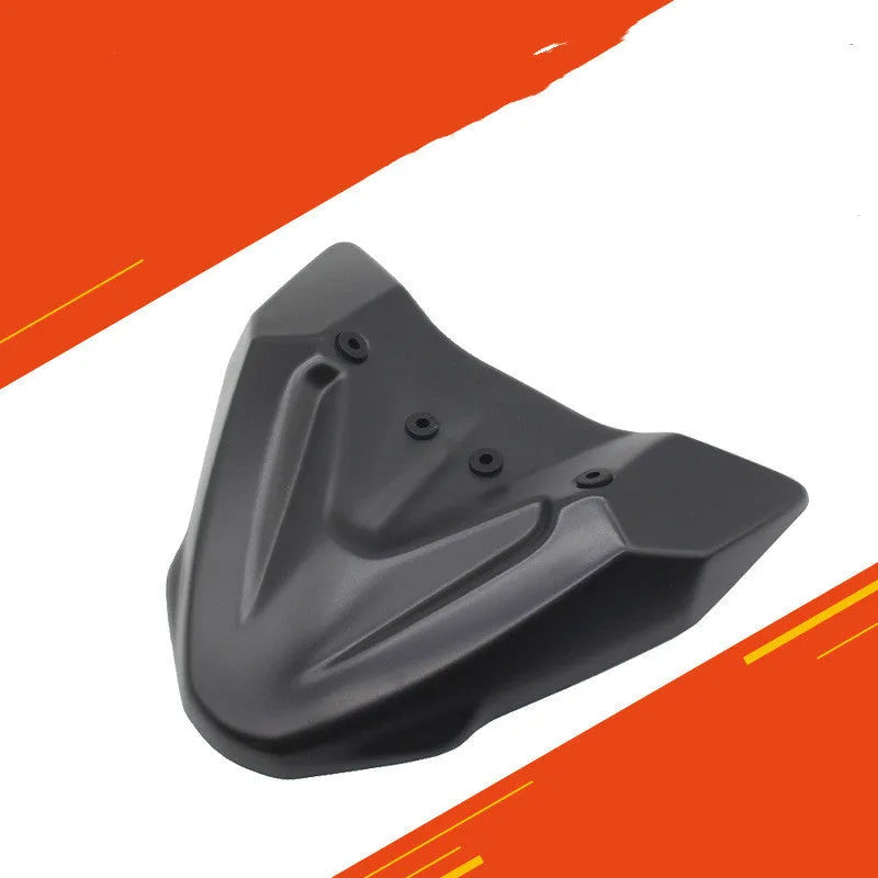 Black ABS plastic fixed wind front wing for KTM 390 Adventure and 790 Adventure motorcycles