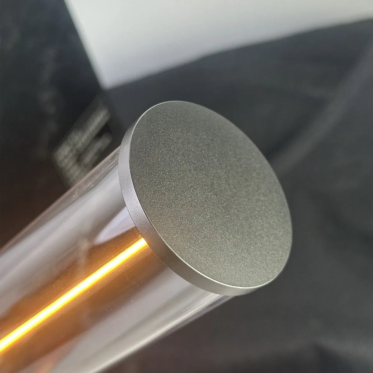 Modern glass USB-charged LED light strip with magnetic adhesive backing, shown at 53mm wide by 234mm high.