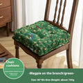 American floral pattern dining chair cushion 40cm square with 8cm thickness
