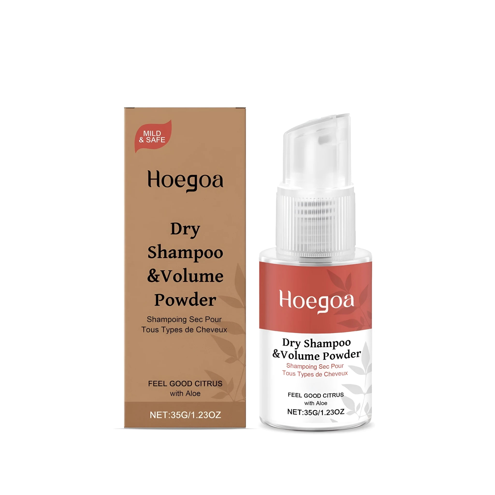 Wash free dry hair spray 35g with citrus aloe and hyaluronic acid for quick no water refresh