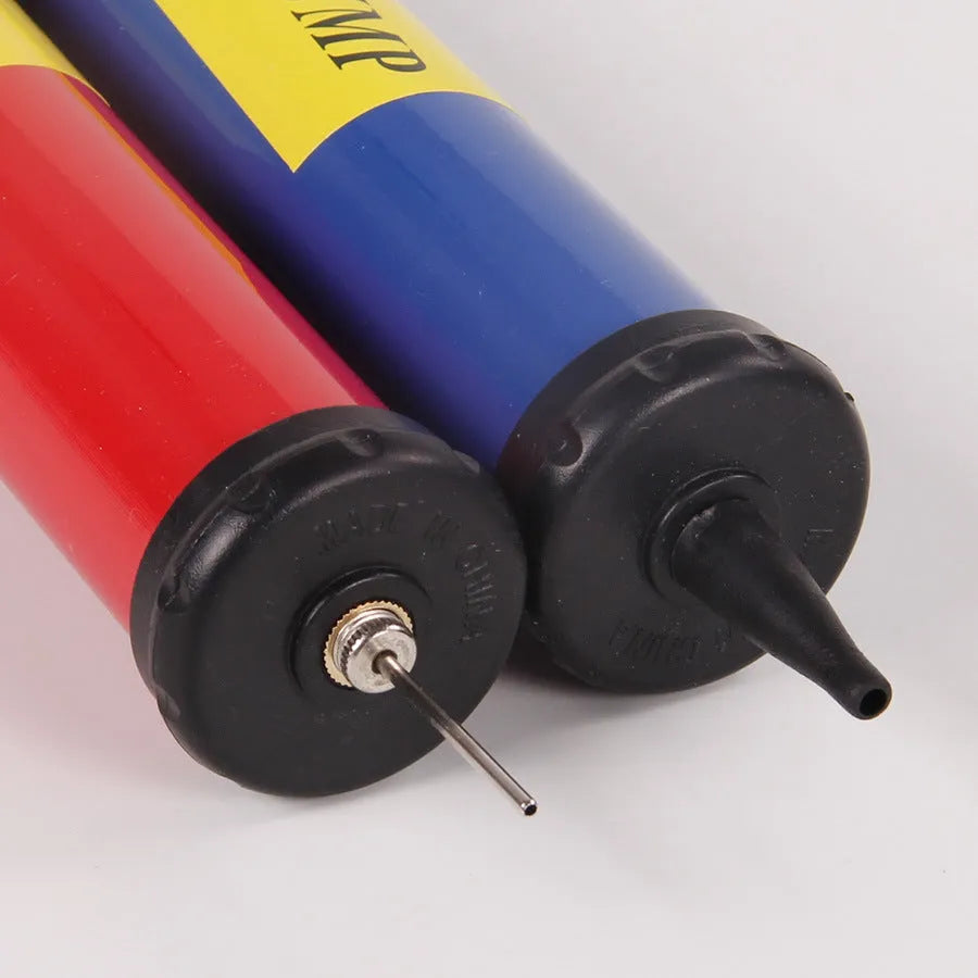 Plastic manual hand pump for inflating basketballs, volleyballs, footballs and balloons