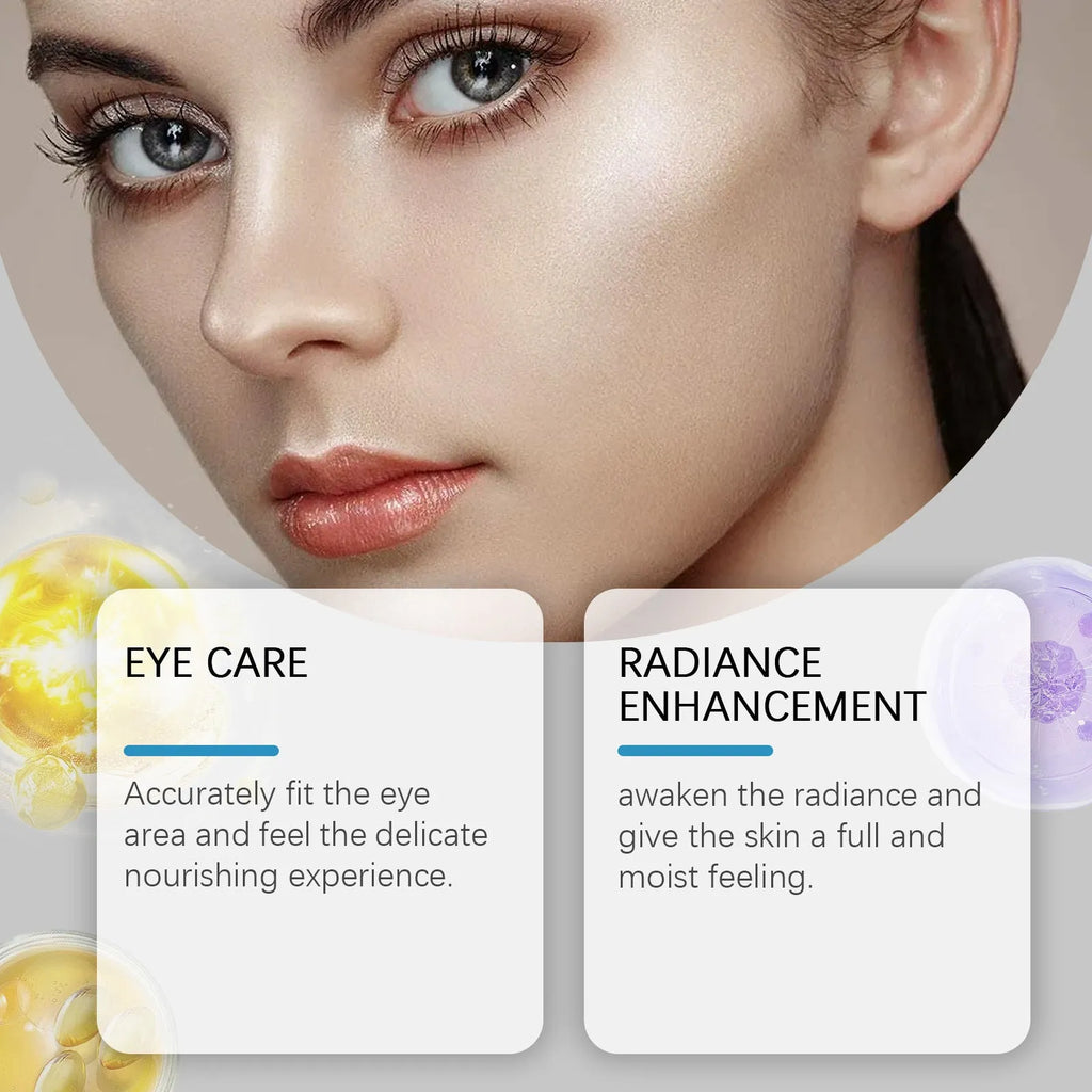 Micro needle hydrogel eye mask patch with hyaluronic acid and peptides for under-eye dark circles