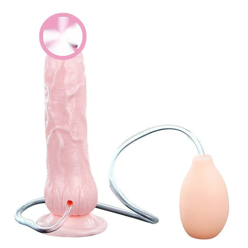 Realistic strong suction cup dildo in flesh colour with TPR and ABS construction, 200mm x 40mm