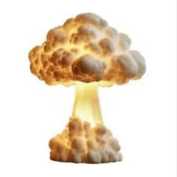Atomic bomb explosion mushroom cloud shaped modern art table lamp with USB cable