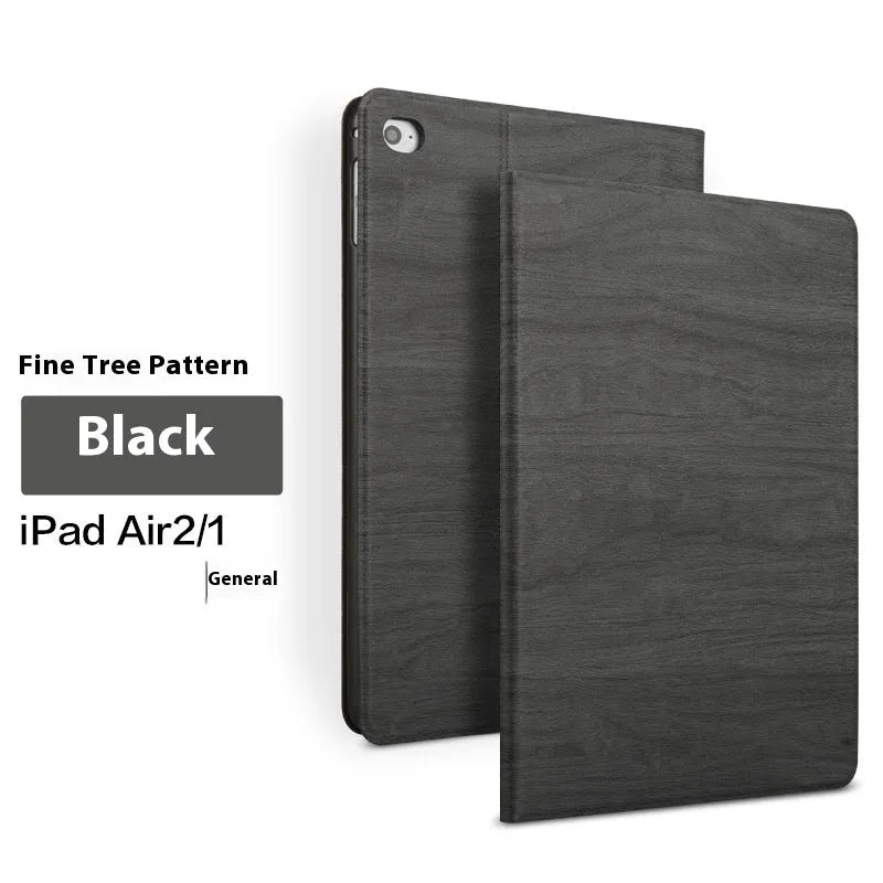 Sapphire blue imitation leather universal sleep bracket protective cover for iPad on a table