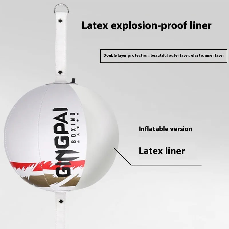 Hanging boxing speed ball for reaction training with PU construction in three colour options