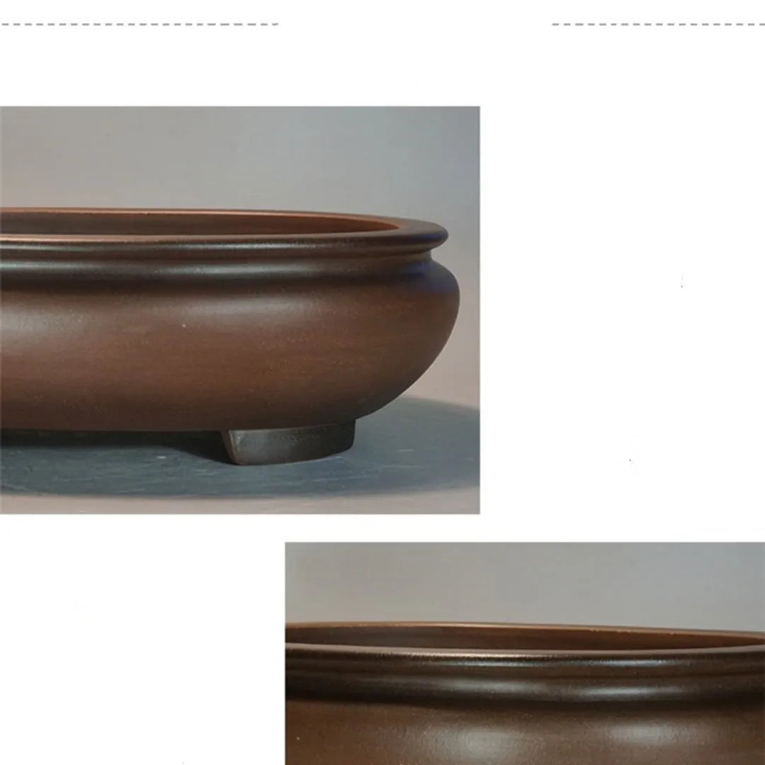 Handmade purple sand desktop flowerpot measuring 58x47x18cm with classical styling
