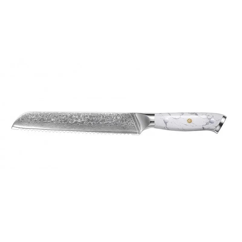 Damascus pattern VG10 steel combined chef's knife with 21cm blade for multiple kitchen cutting functions