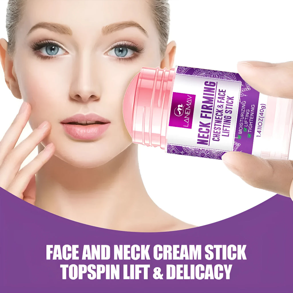 40g jar of anti-wrinkle neck firming cream with brightening and moisturising benefits for daily use