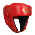 Fully enclosed boxing helmet with jaw protection in black, PU material, size options S to XXL