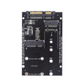 SATA3 to M.2 NGFF mSATA SSD adapter conversion card in black and blue colour options