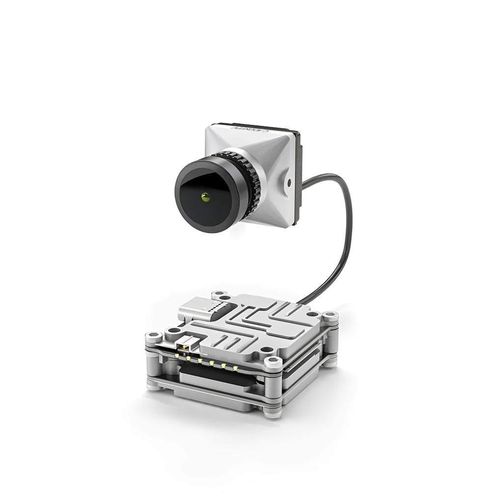 Silver Caddx Vista DJI FPV adapter kit with mounting screws, spacers and connection cables