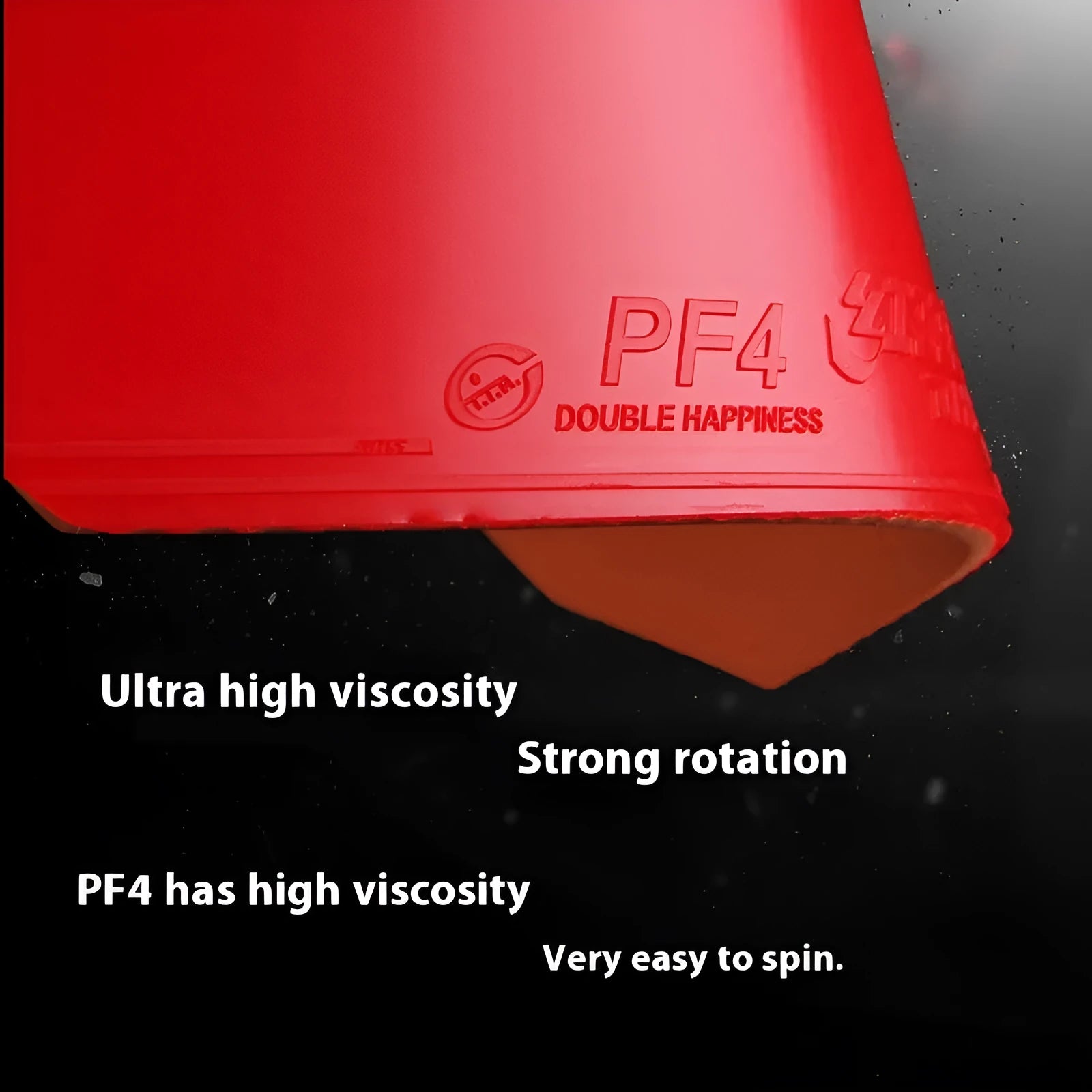 Fast Attack Sticky Classic-50 table tennis racket in red and black with anti-rubber surface.
