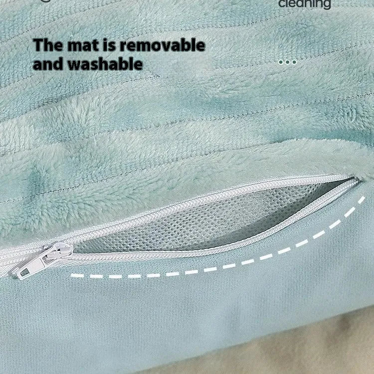 Morandi coloured washable pet sofa mat bed for dogs and cats with a removable cover.