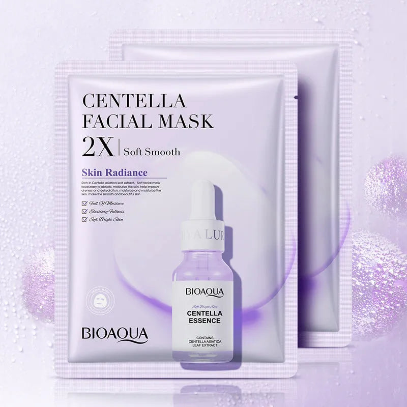 Single use sheet mask pack for face with collagen hyaluronic acid gel formula