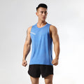 Men's solid colour quick-drying sports top in polyester blend fabric for outdoor summer activities