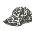 Unisex paisley pattern baseball cap with dome crown in black, blue or wine red, polyester fabric, size M 56-58cm