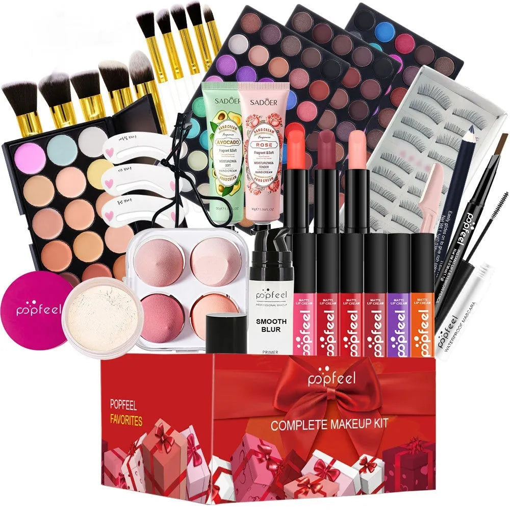 POPFEEL Yuan Integrated Multifunctional Makeup Set in green mermaid colourway POP003E with packaging