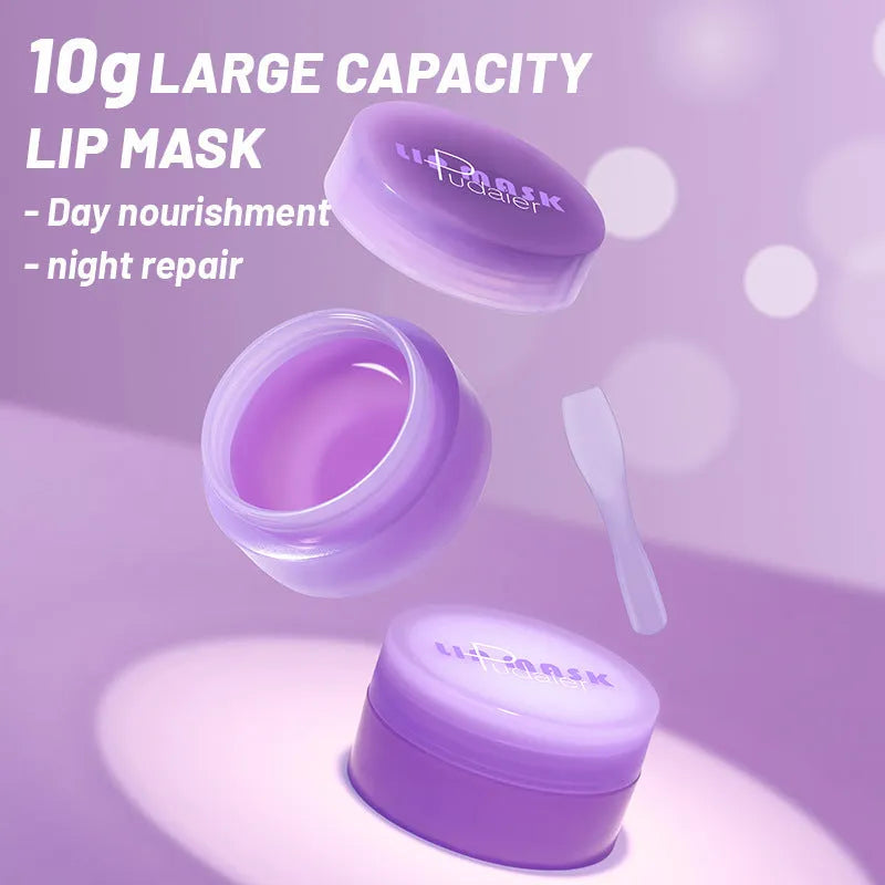 10ml lip balm tube with exfoliating and moisturising properties including scraper tool