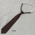 Arrow-shaped cotton bow tie in solid navy blue colour on white background
