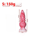 Pink shaped penis women's masturbation device in platinum silicone