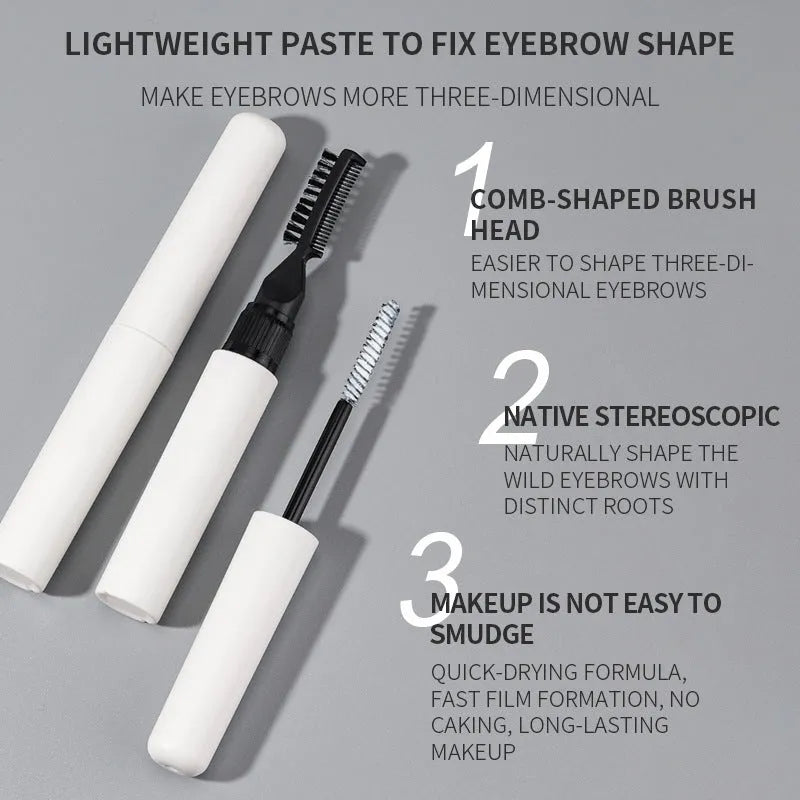 One Brush Eyebrow Liquid kit with applicator brush in White or Pink shade options