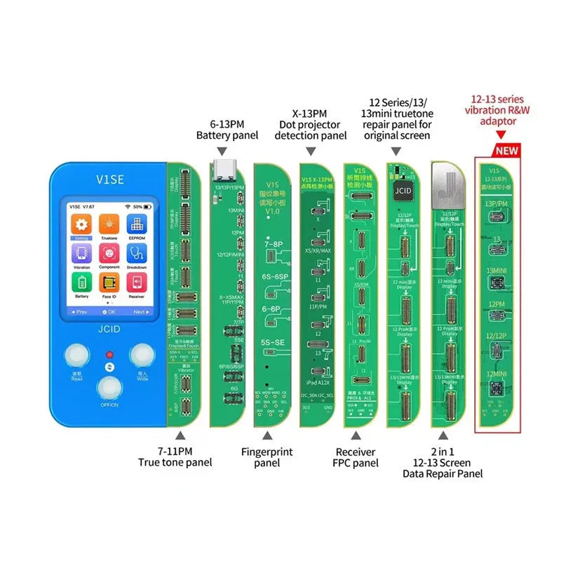 V1SE plastic lattice line face ic detector for Sincere phone colour and battery repair