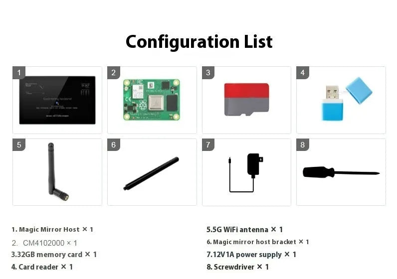 13.3-inch integrated computer touch display with CM4 controller for voice assistant projects