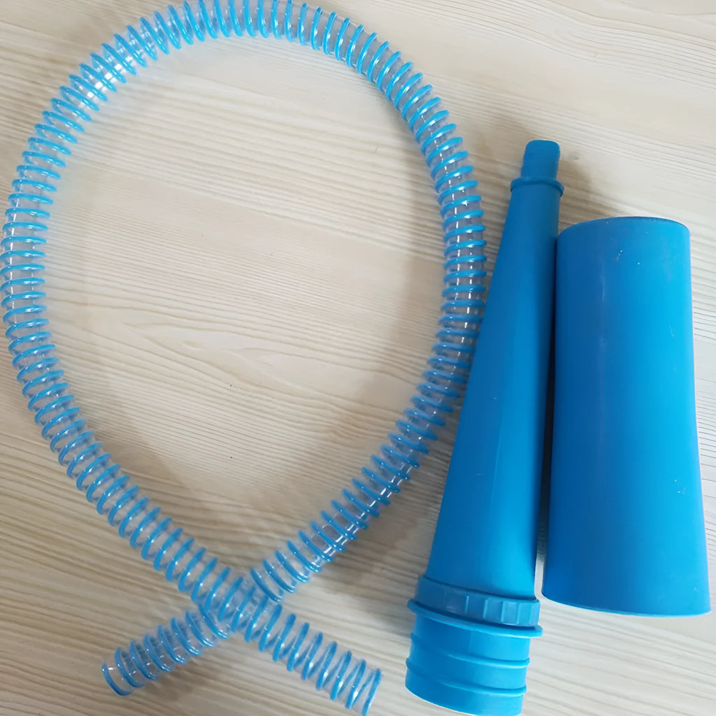 Blue 114cm plastic suction pipe with round head nozzle for vacuum cleaner appliance cleaning