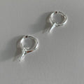 Geometric star ear clip women's earrings with electroplated platinum finish and minority-inspired design