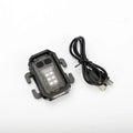 Portable tactical mini flashlight with USB charging cable and clip for outdoor backpack mount