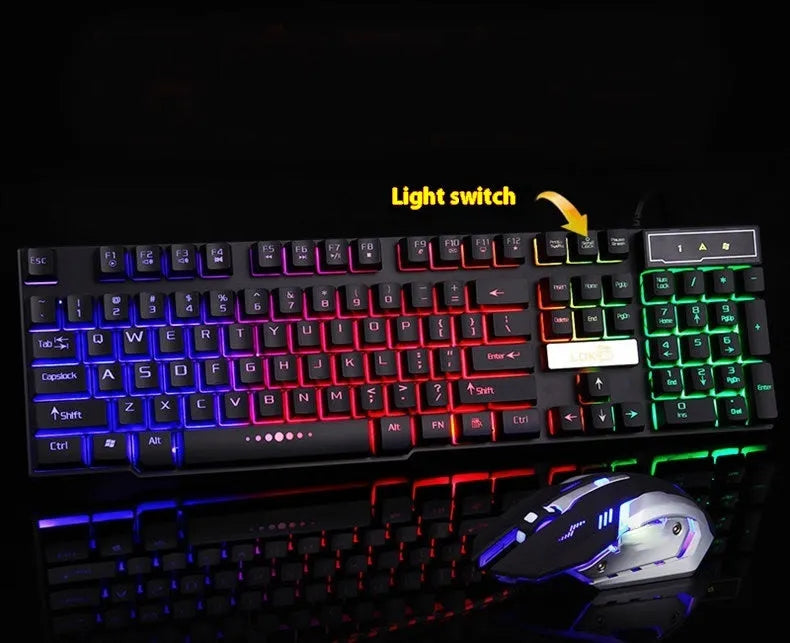 White and black USB cable for gaming keyboards with a 5V 4-pin RGB lighting connector attached.