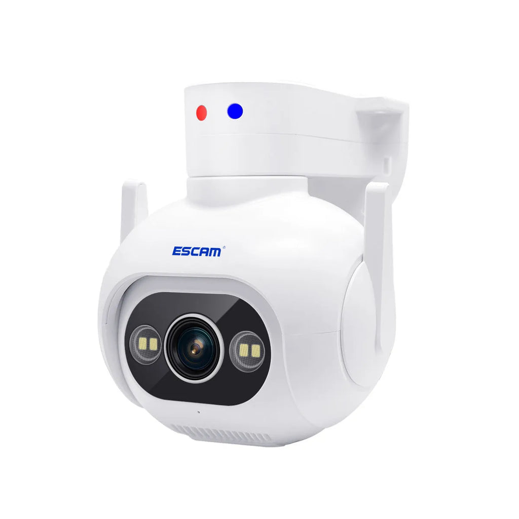 Smart colour night vision security camera with IP66 waterproof rating and wall mount bracket