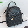 Girls' hardback embroidered Korean style bookbag in vertical square shape with soft handle