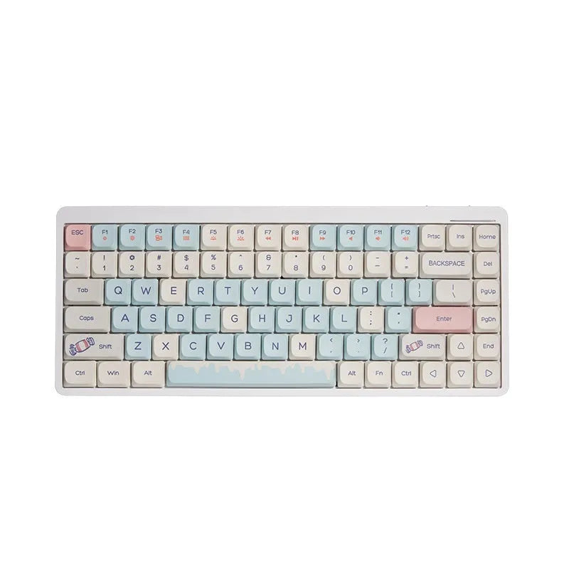 Short axis mechanical keyboard with red switches and white light, black and white colour option, 315.83mm wide