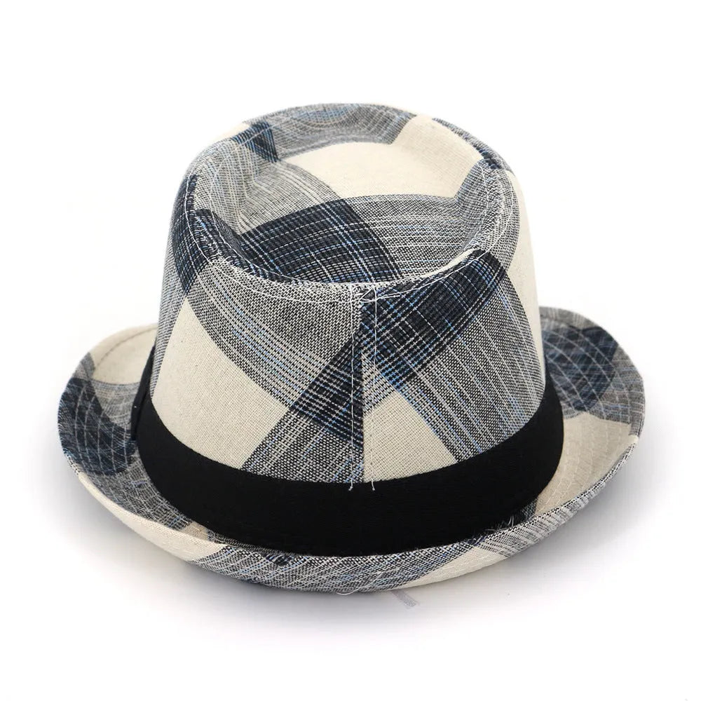 A black polyester sun hat with a straw-like texture, bell-shaped crown, and a medium brim.