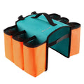 Black and orange bicycle double-sided beverage bag with 600D PVC construction