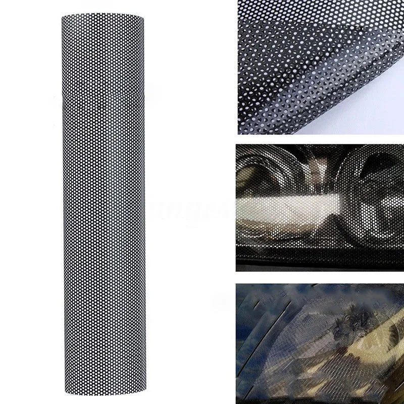 Perforated automotive colour change film measuring 30cm wide by 106cm long for vehicle wrapping