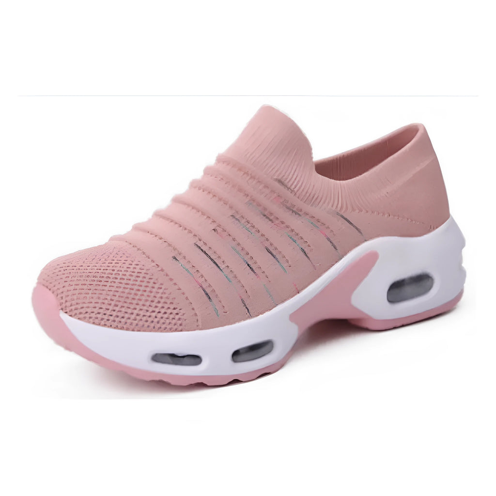 Plus size fly-knit sock shoes in 2088 Tao black with round toe, low heel, and stretch mesh upper