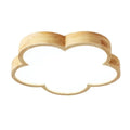 Solid wood ceiling lamp with LED light in modern simplicity style for master bedroom