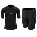 Men's quick-drying half sleeve swimsuit for snorkeling and surfing in nylon fabric