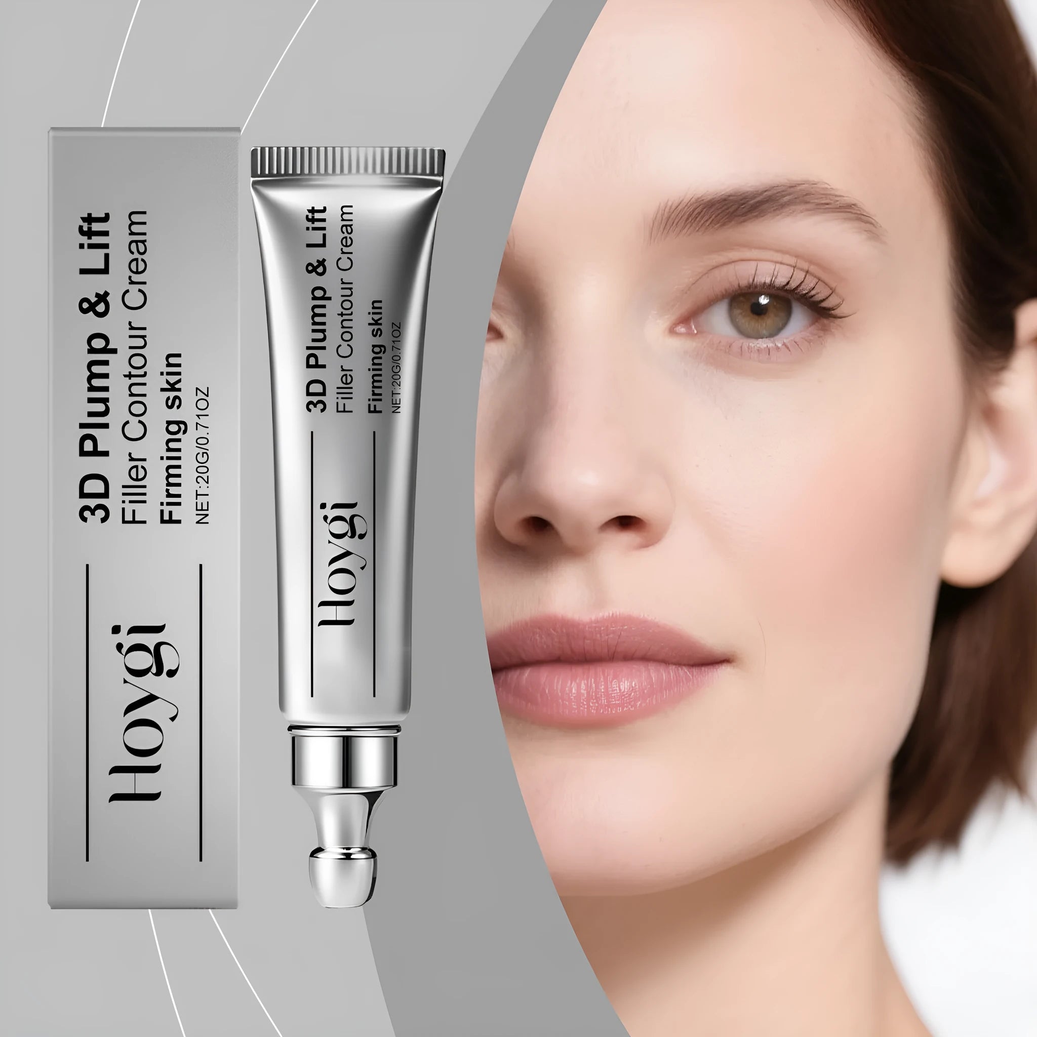 20g moisturising eye cream jar with ceramide formula for under-eye care